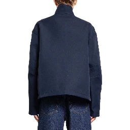 Blue Marabou Coat