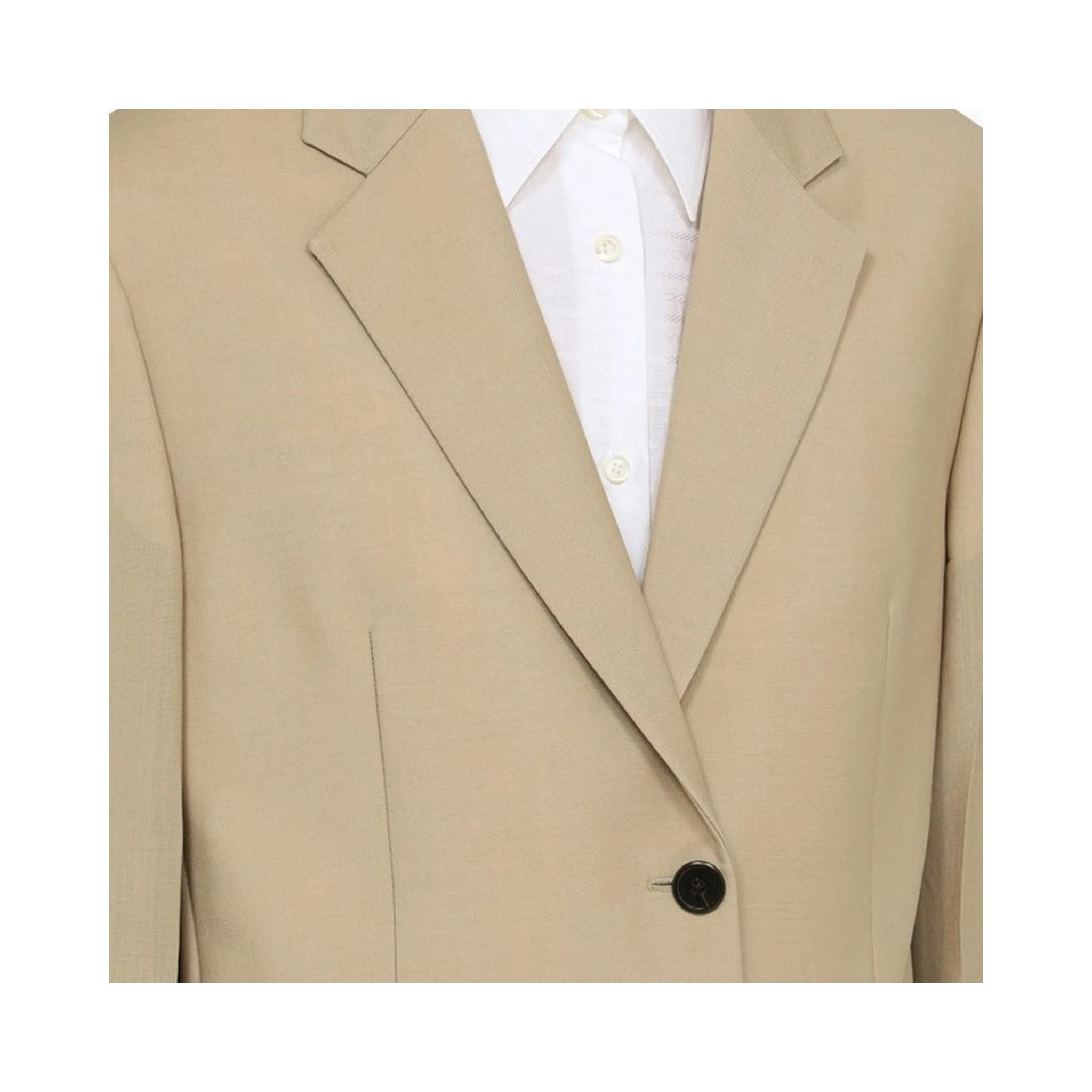 Beige Mohair Blazer