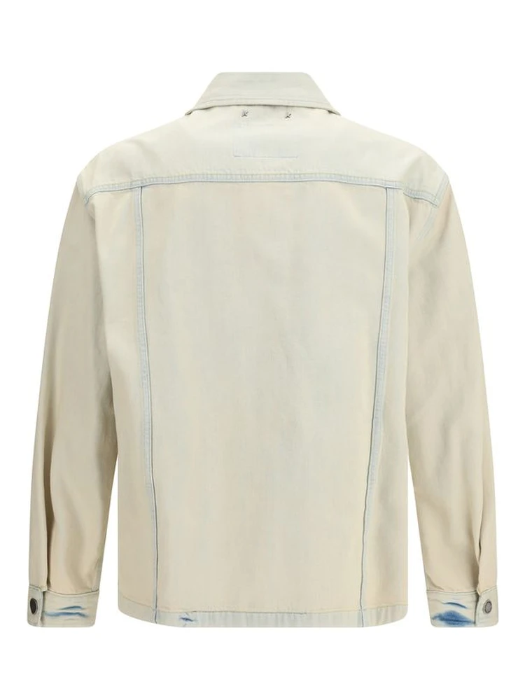 Beige Cotton Denim Jacket alternative