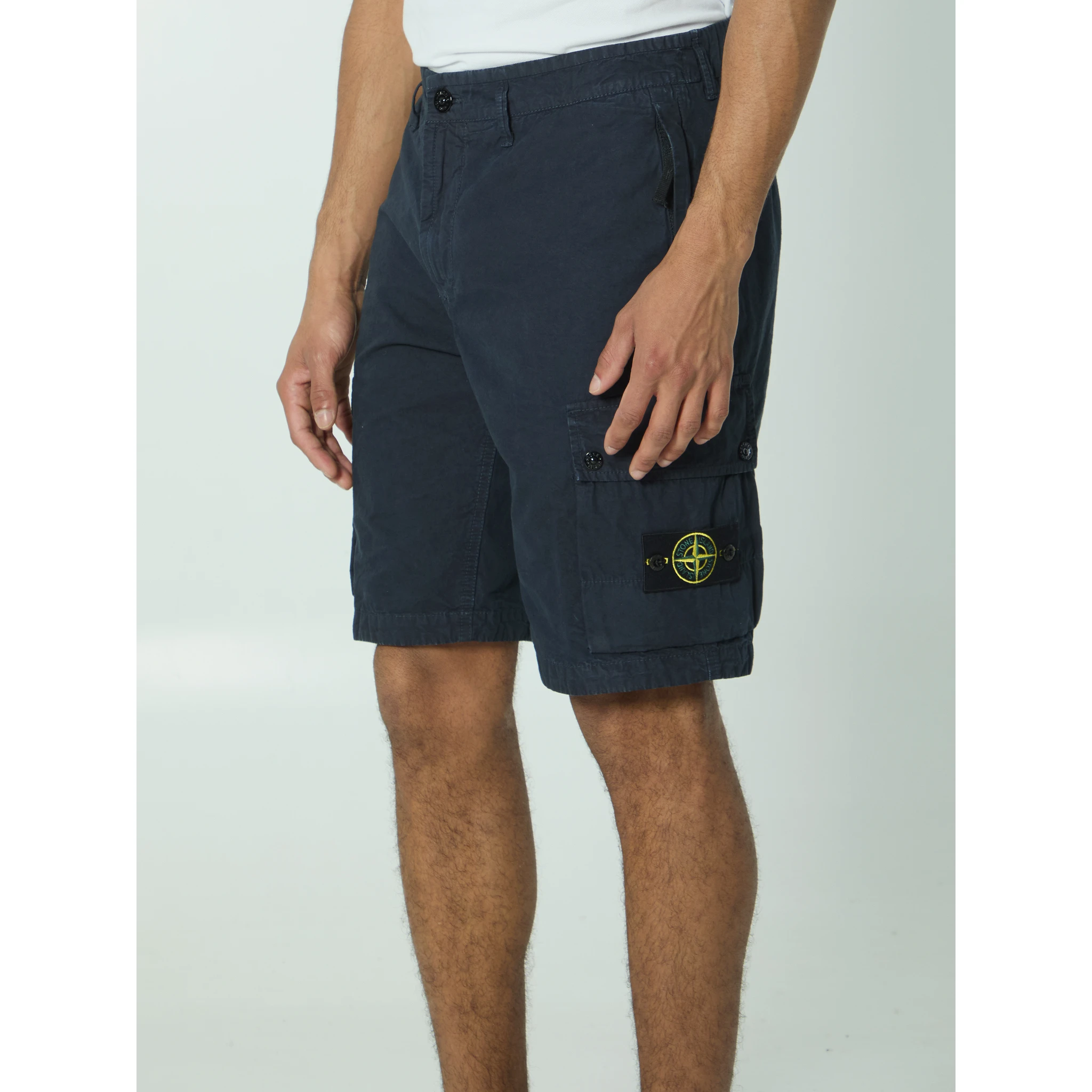 Slim bermuda navy