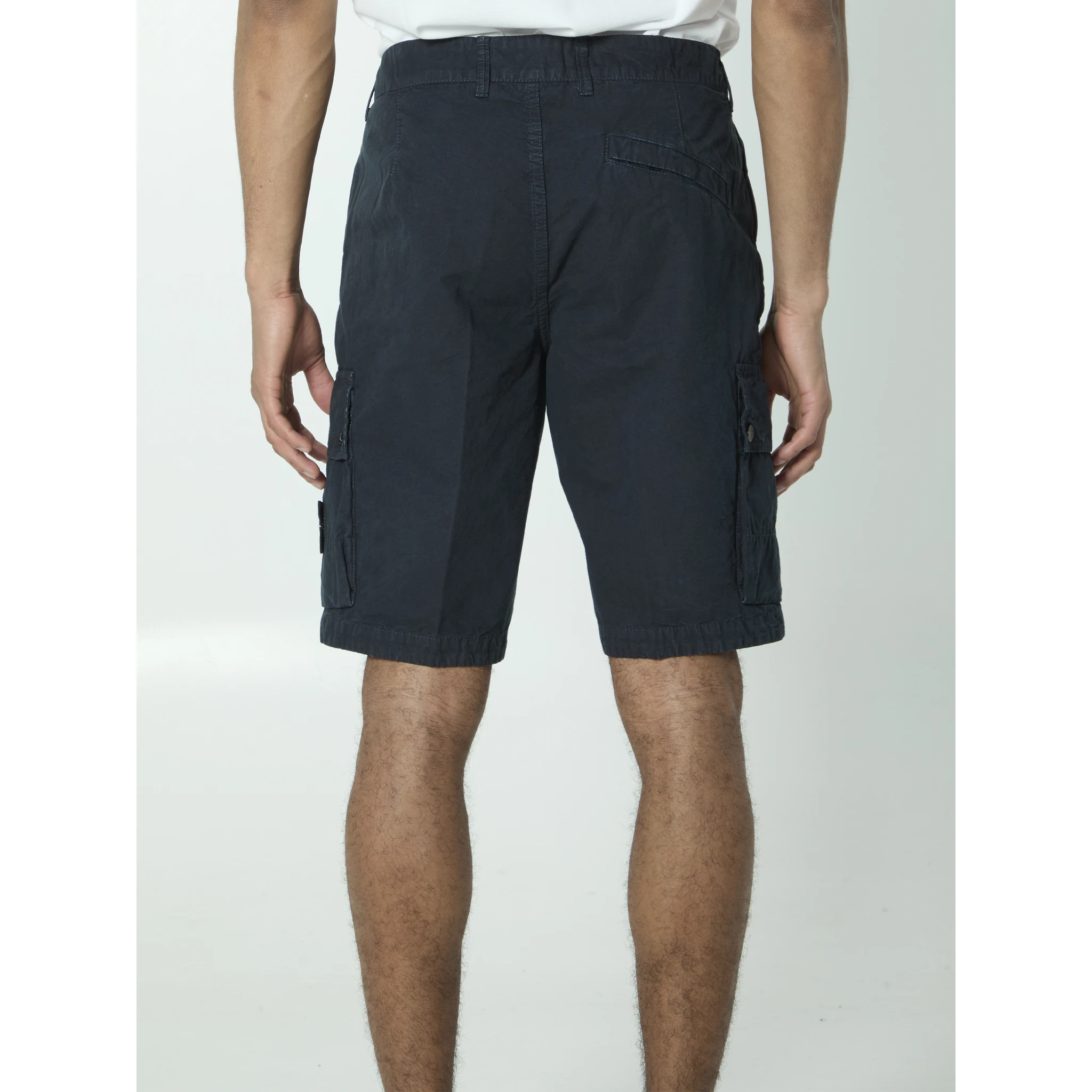 Slim bermuda navy