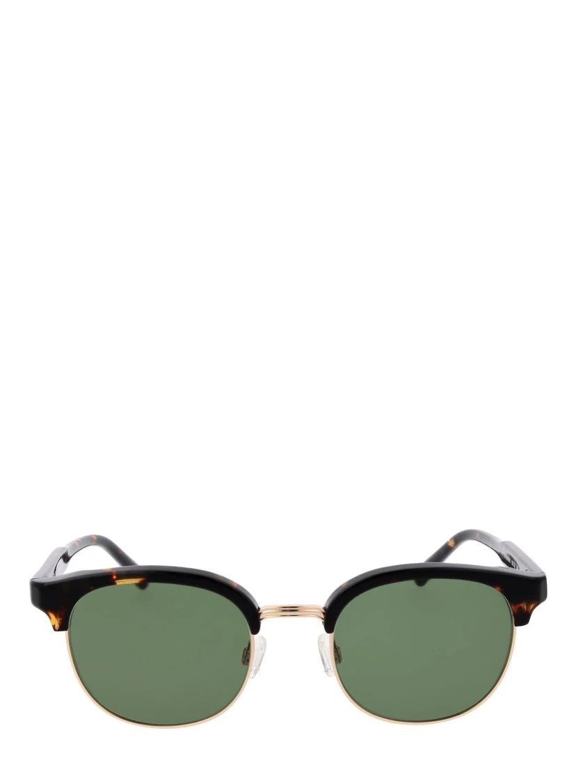 Brown Metal Sunglasses