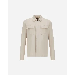 Overshirt jacket in cotton