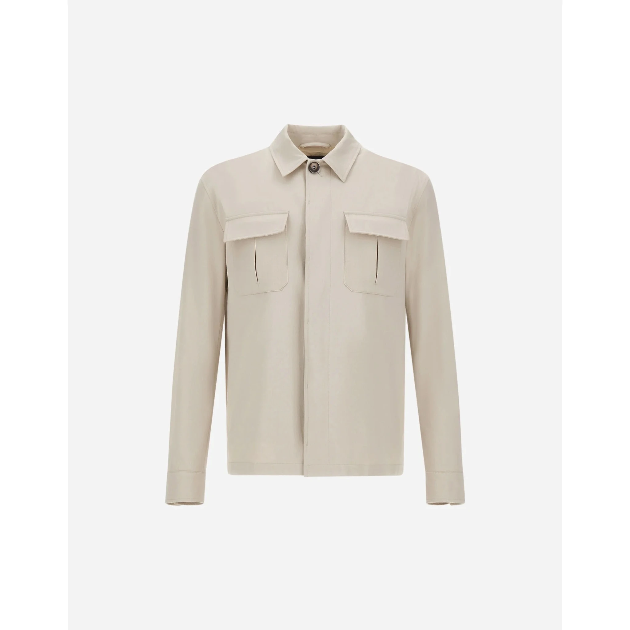 Overshirt jacket in cotton