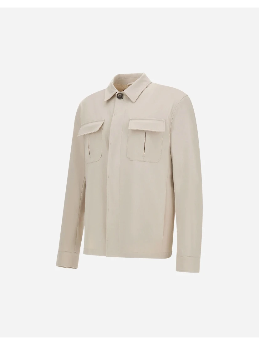 Overshirt jacket in cotton