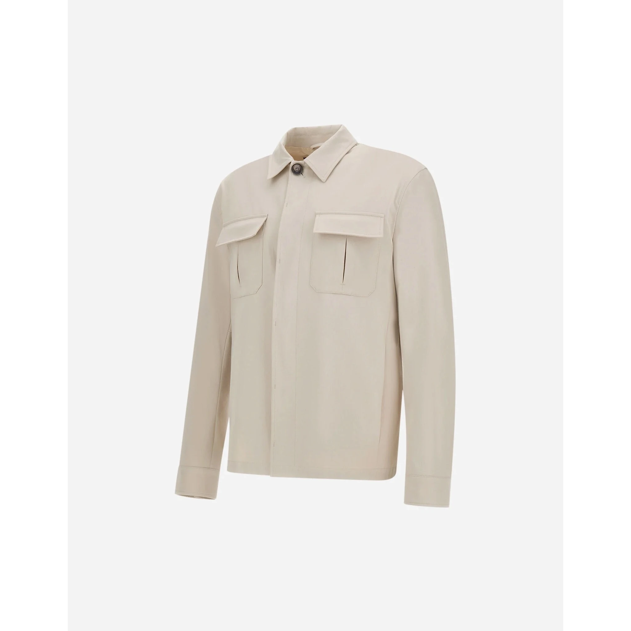 Overshirt jacket in cotton
