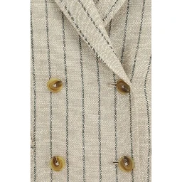 Beige Linen Blazer