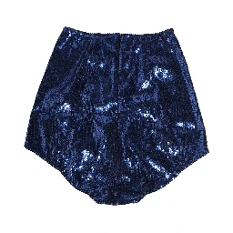 Blue Sequined High Waist Girdle Panty Underwear