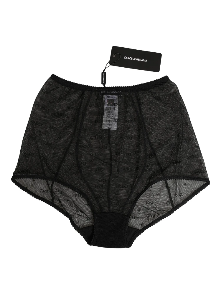 Black Nylon Stretch Slip Girdle Panty Underwear