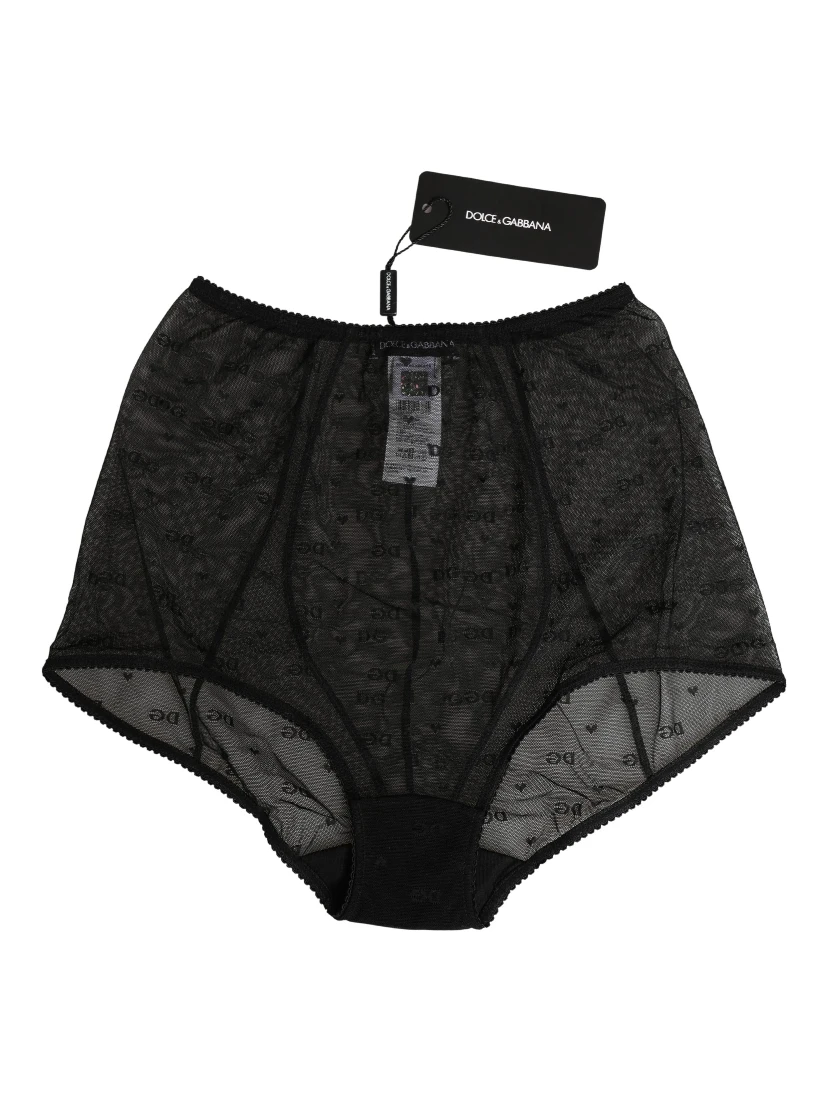 Black Nylon Stretch Slip Girdle Panty Underwear