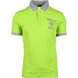 Green Cotton Polo Shirt