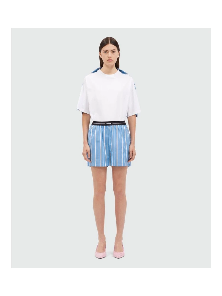 Blue Cotton Bermuda Shorts alternative