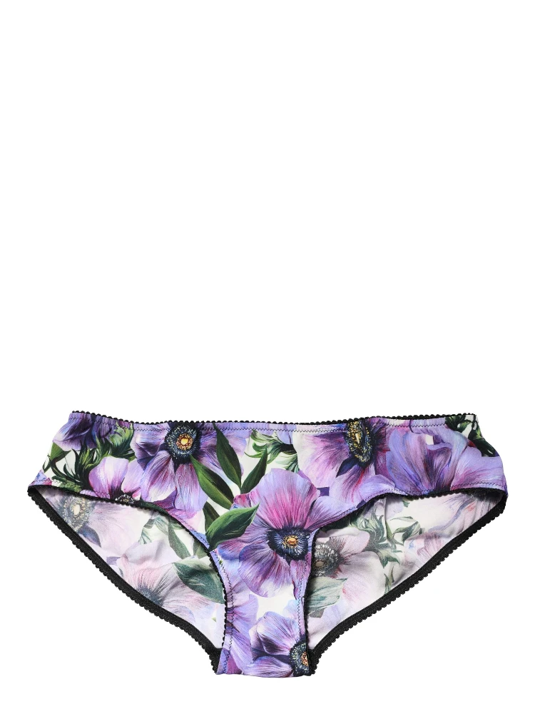 Multicolor Floral Mid Waist Brief Panty Underwear alternative