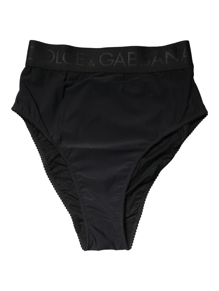 Black Logo Waistband High Brief Underwear