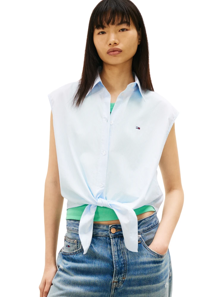 TOMMY JEANS  Shirts Clear Blue alternative