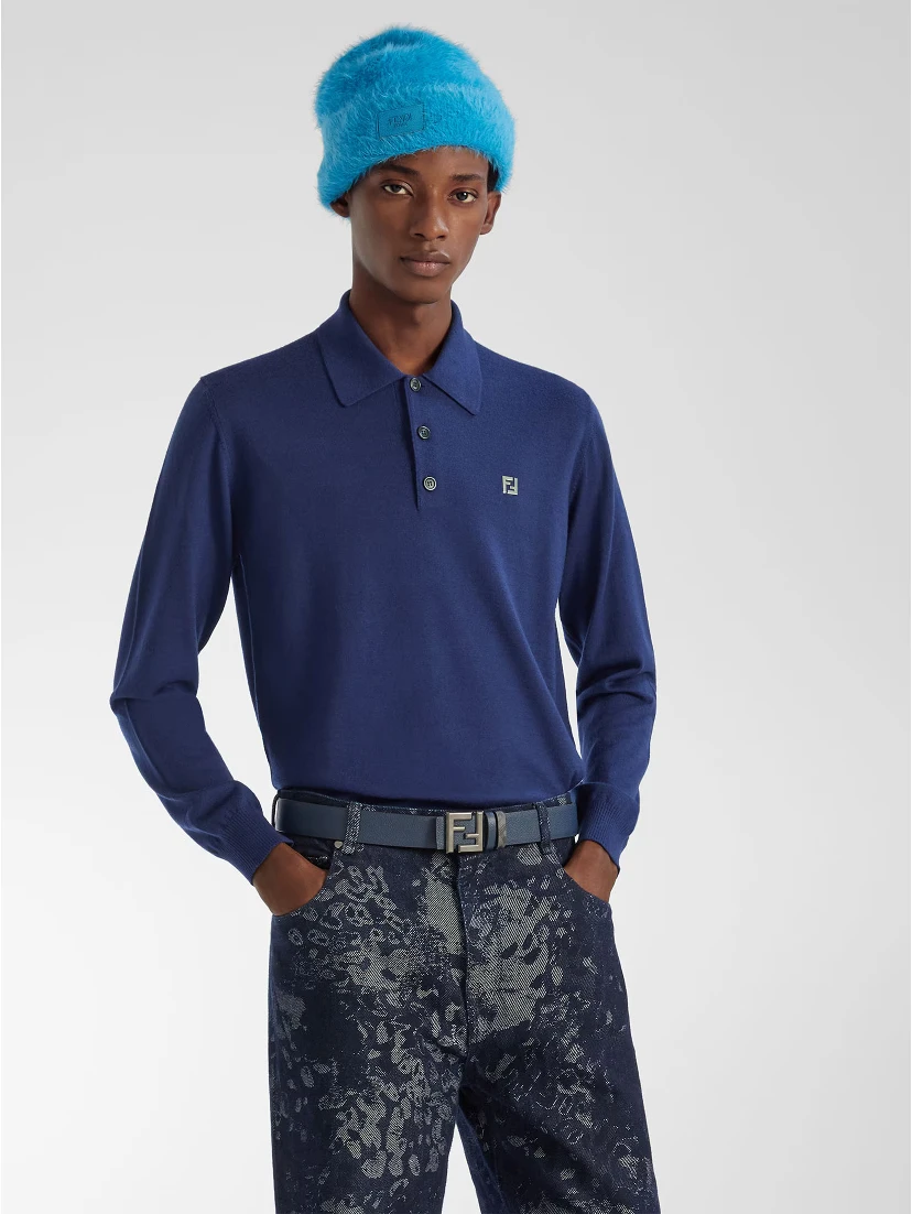 Fendi T-shirts and Polos Blue