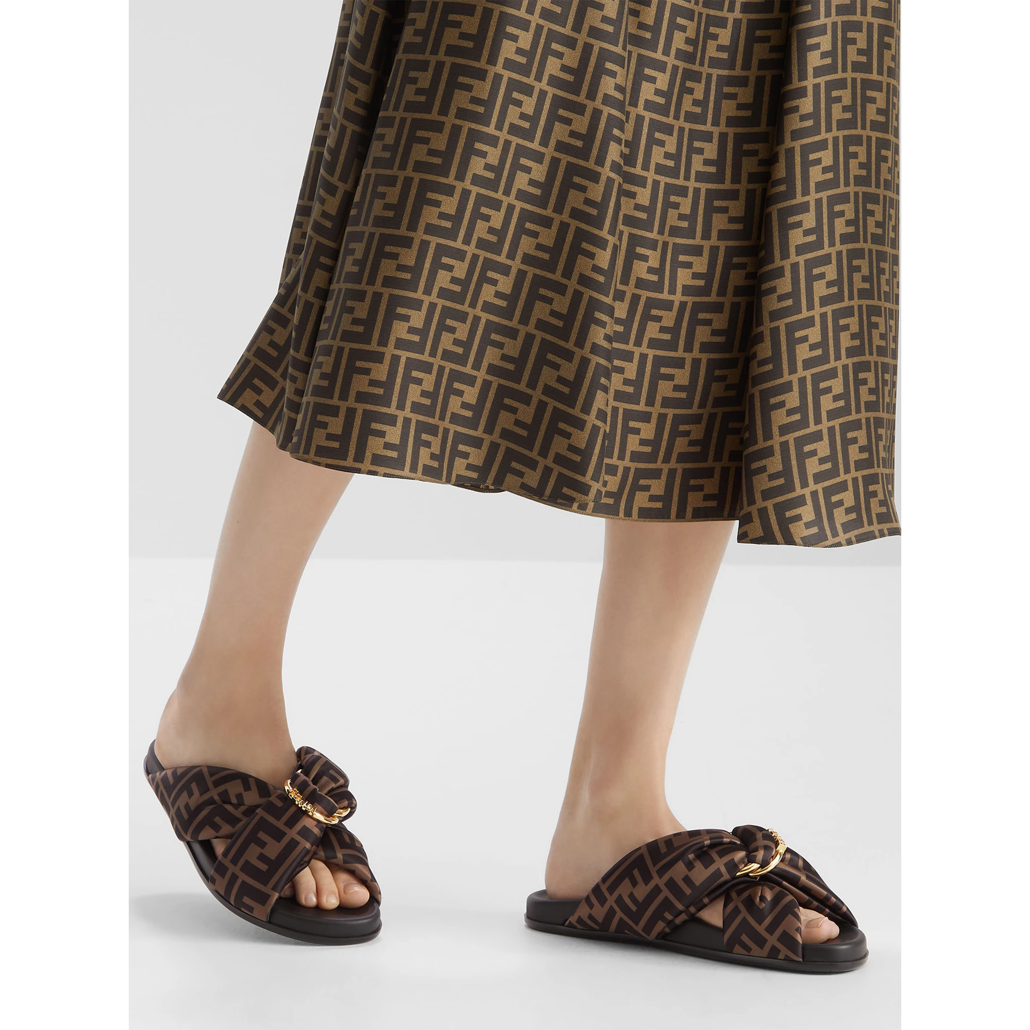 Fendi Sandals Brown
