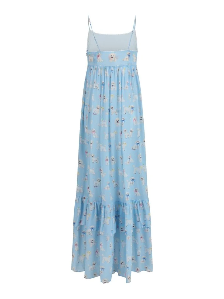 Blue Viscose Long Dress alternative