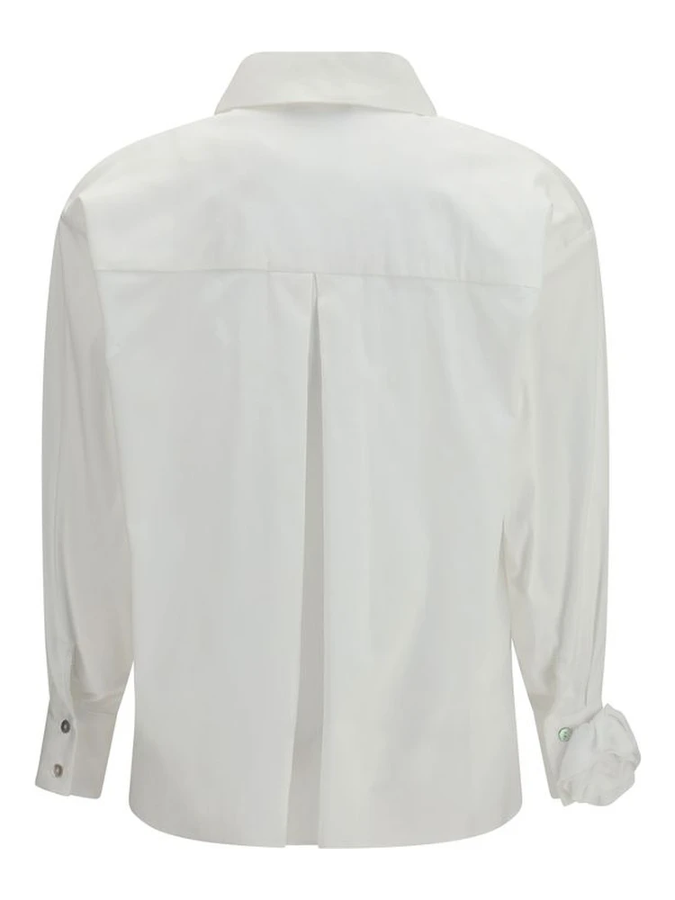 White Cotton Pattern Shirt alternative