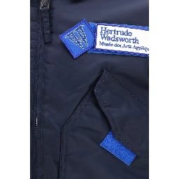 Blue Nylon Bomber