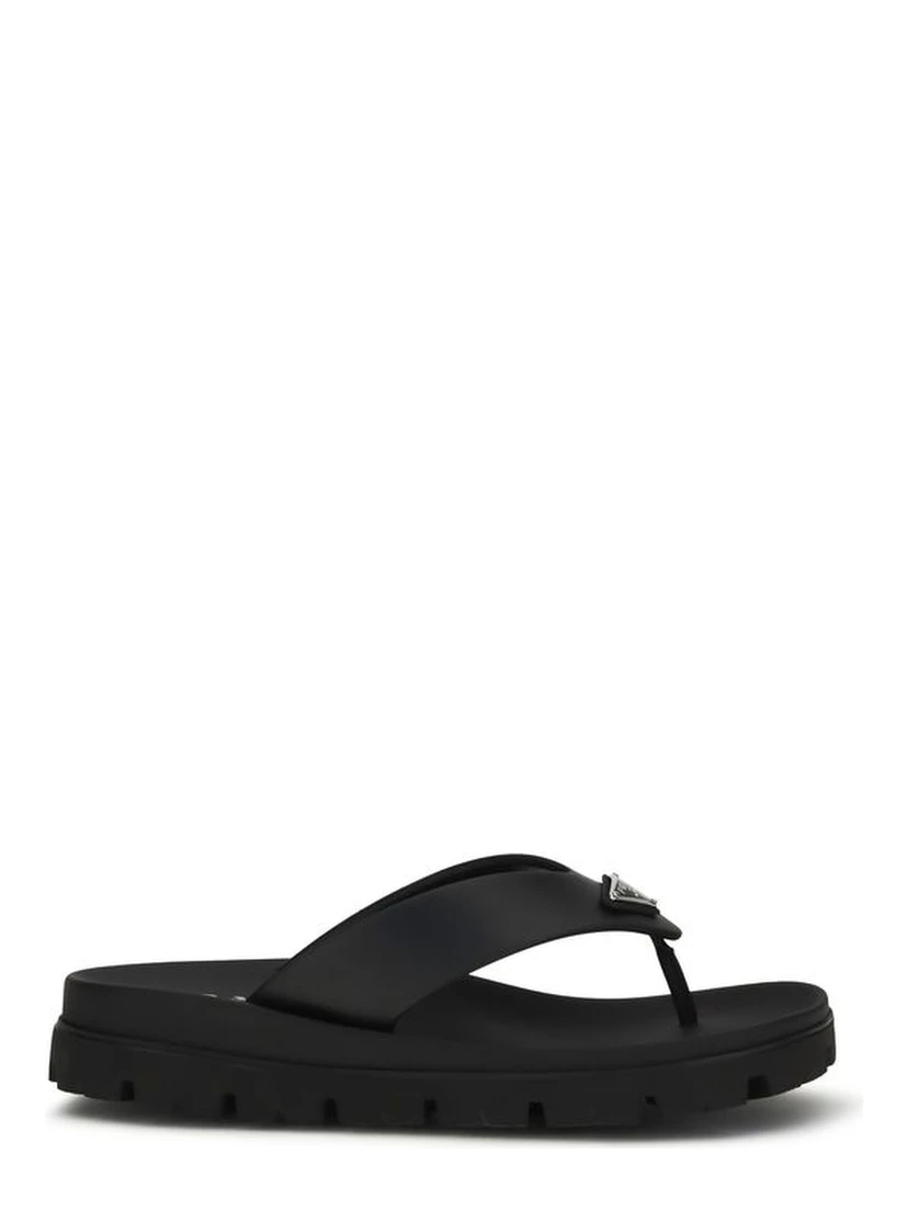 Brown Calf Leather Bos Taurus Flat Sandals