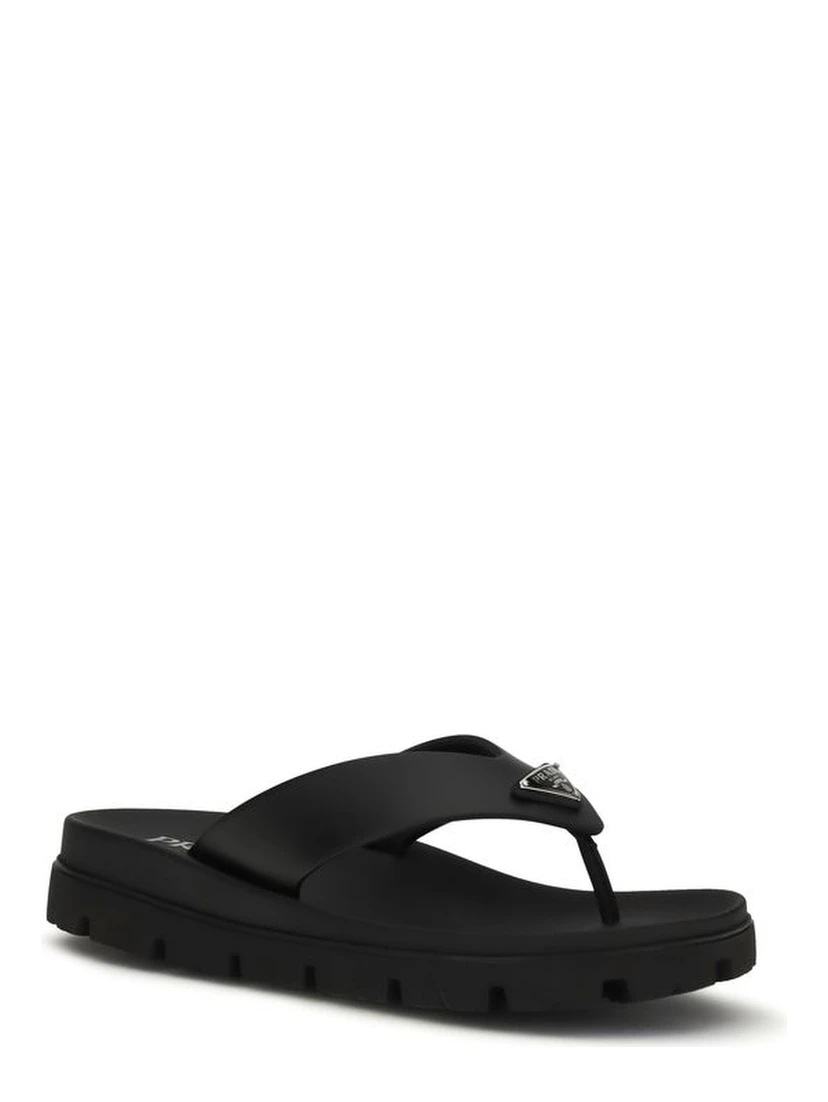 Brown Calf Leather Bos Taurus Flat Sandals