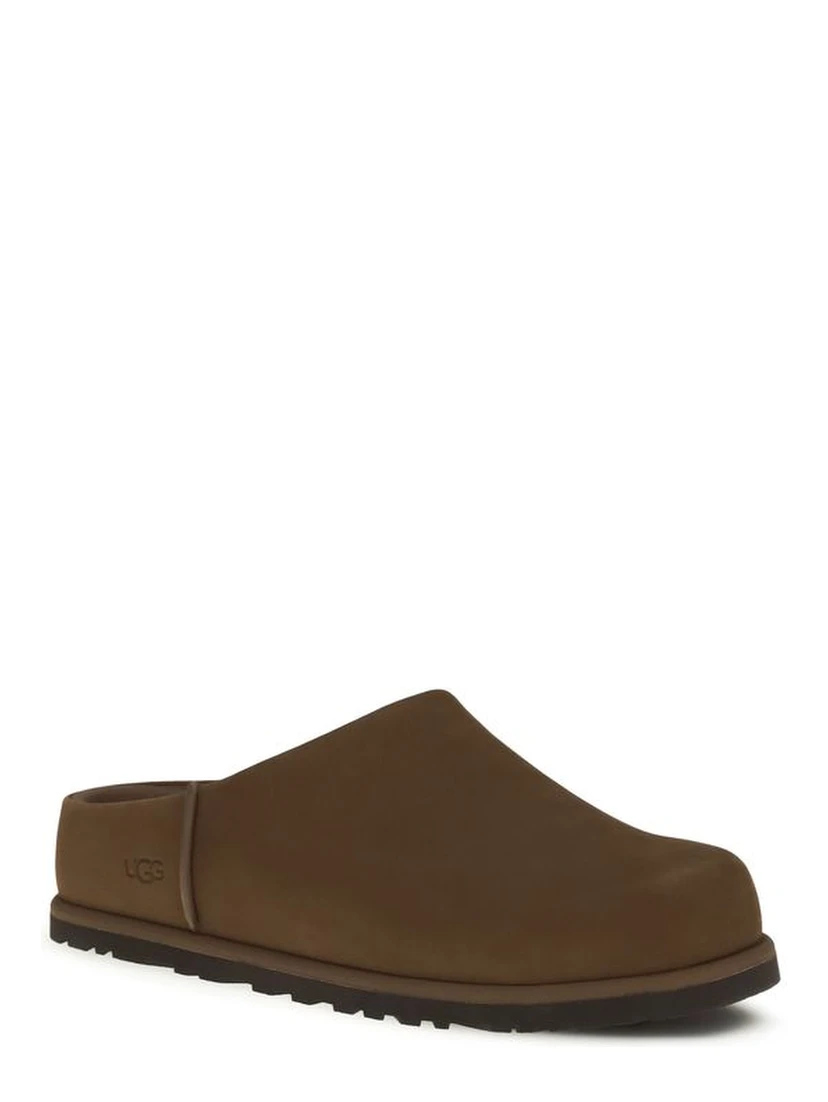 Brown Calf Leather Bos Taurus Clogs