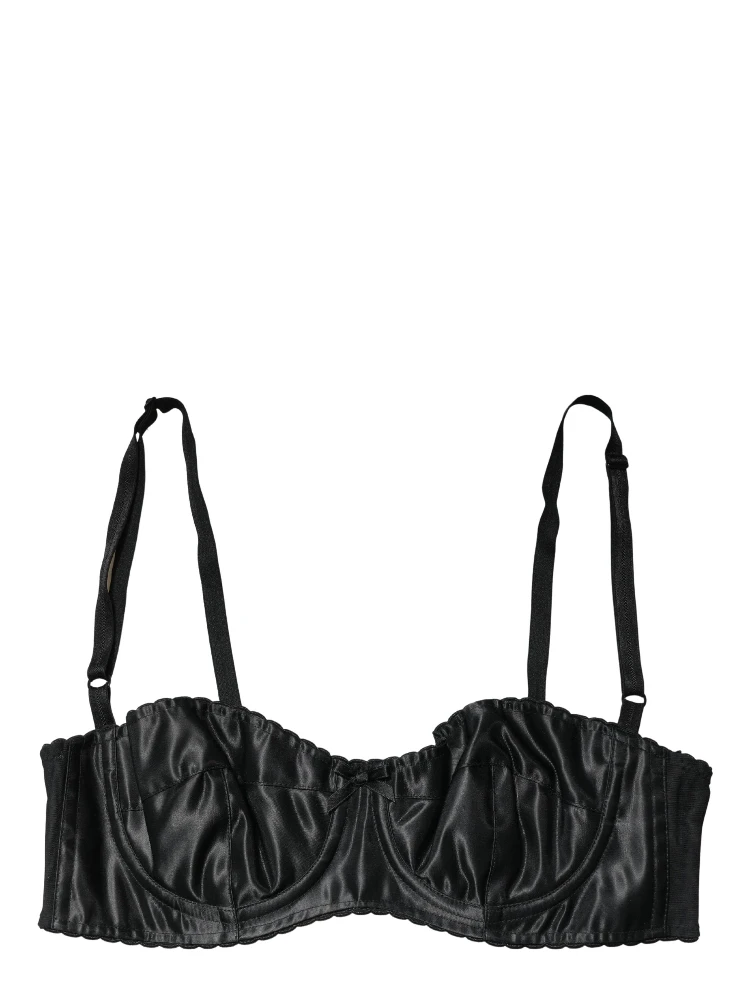 Black Semi-Pad Underwire Balconette Bra Underwear alternative