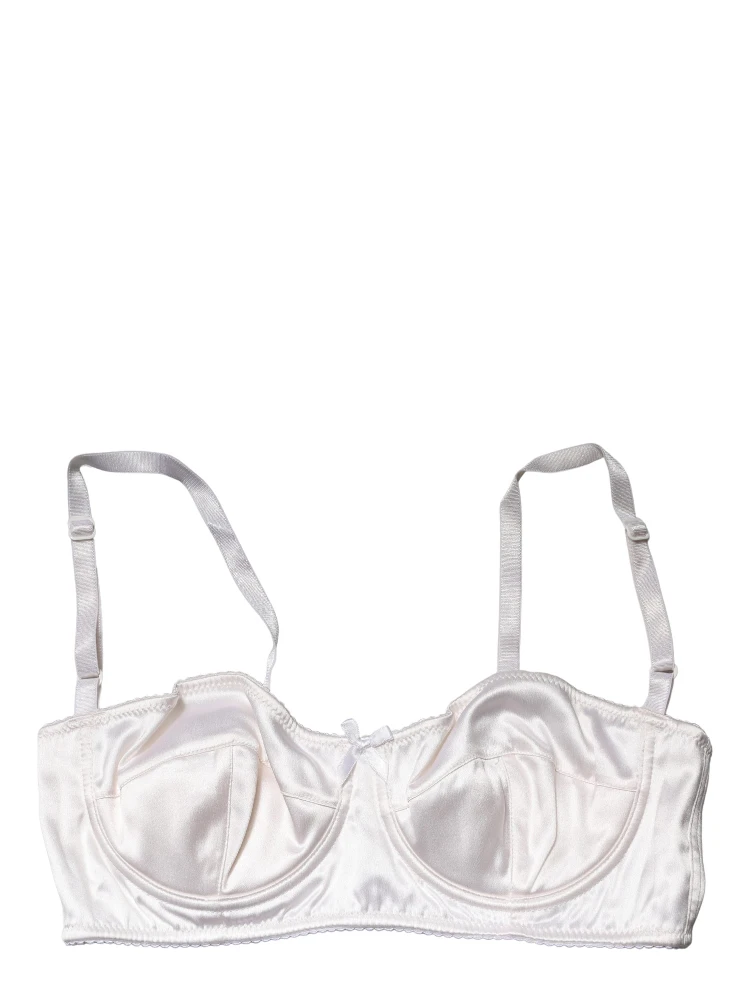 White Semi-Pad Underwire Balconette Bra Underwear alternative