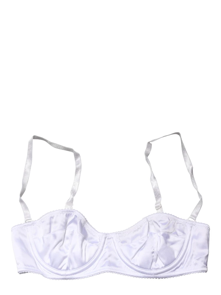 White Semi-Pad Underwire Balconette Bra Underwear alternative