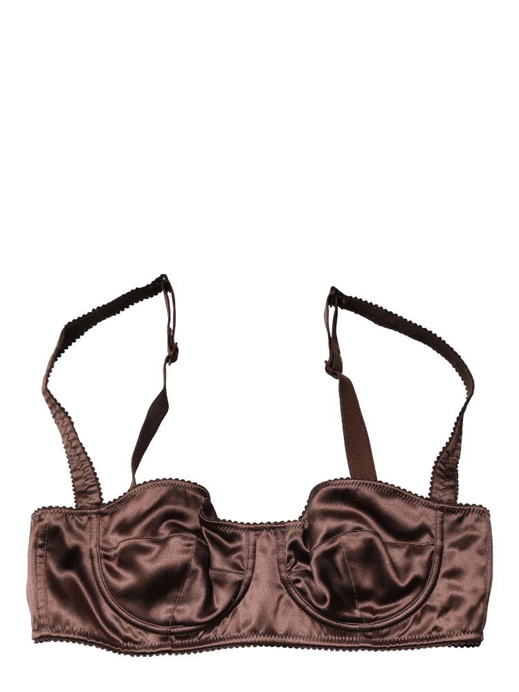 Brown Semi-Pad Underwire Balconette Underwear alternative