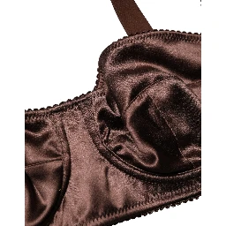 Brown Semi-Pad Underwire Balconette Underwear