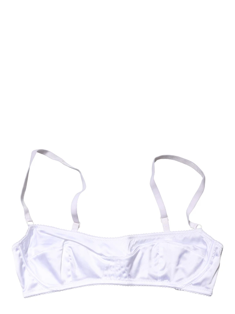 White Semi-Pad Underwire Balconette Bra Underwear alternative