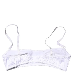White Semi-Pad Underwire Balconette Bra Underwear