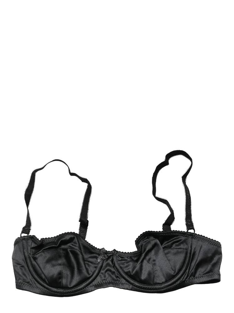 Black Semi-Pad Underwire Balconette Bra Underwear alternative