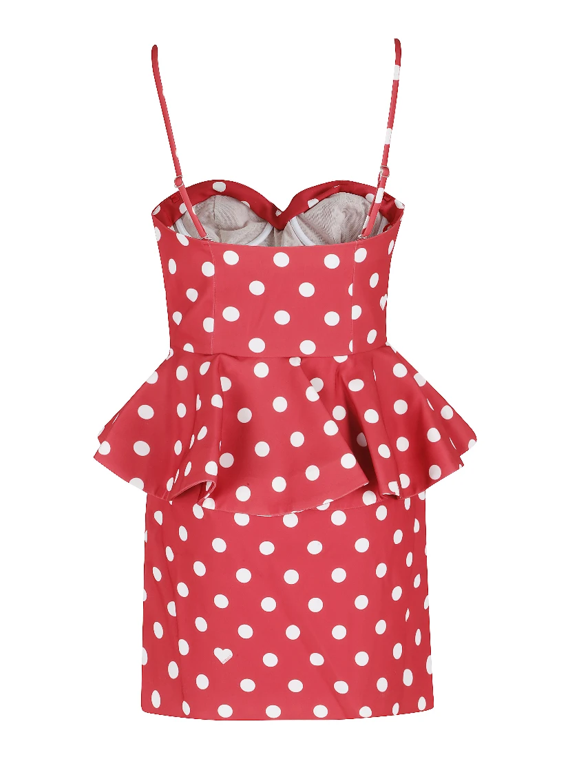 DOT CREPE PELUM MINI DRESS