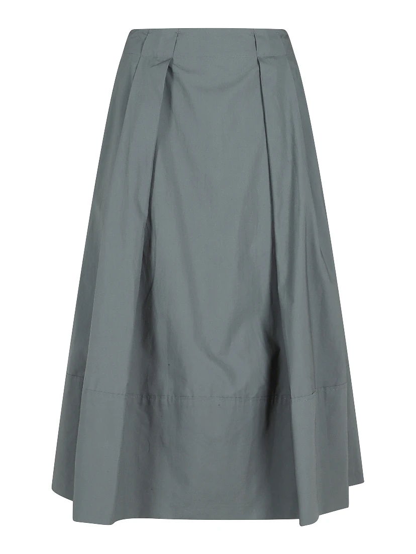 COTTON POPLIN SKIRT