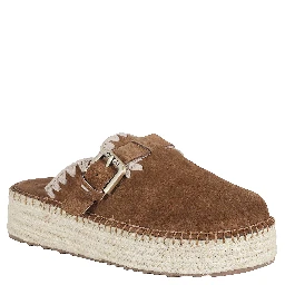 JUTE CLOG PLAIN SUEDE