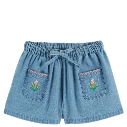 BERMUDA DENIM BRODE ROSE