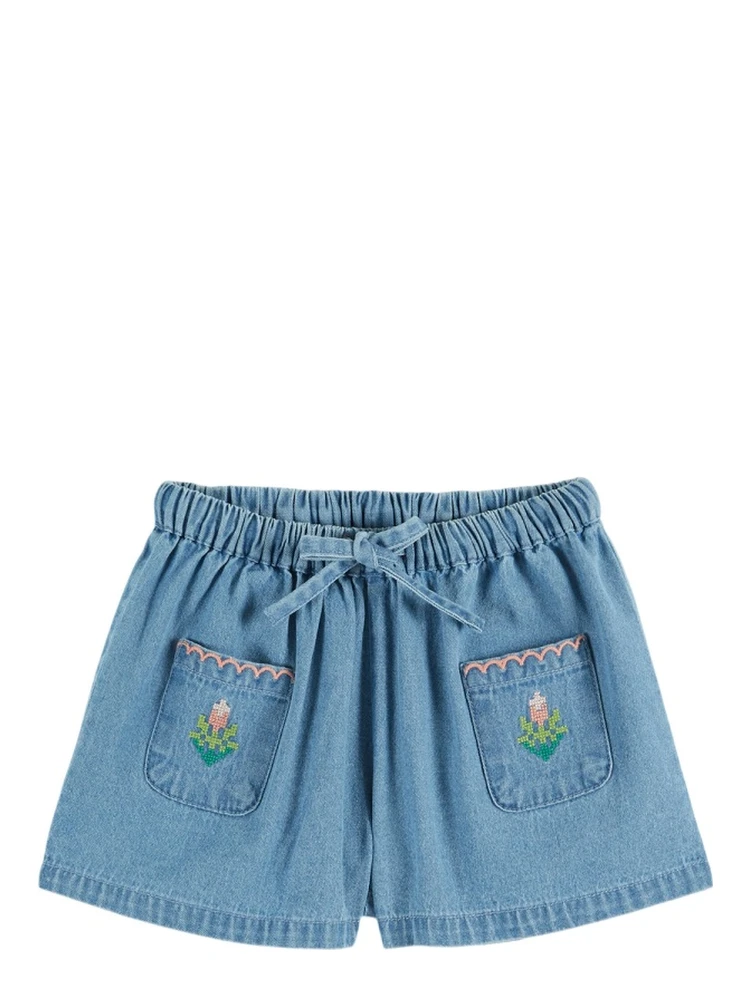 BERMUDA DENIM BRODE ROSE