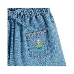 BERMUDA DENIM BRODE ROSE