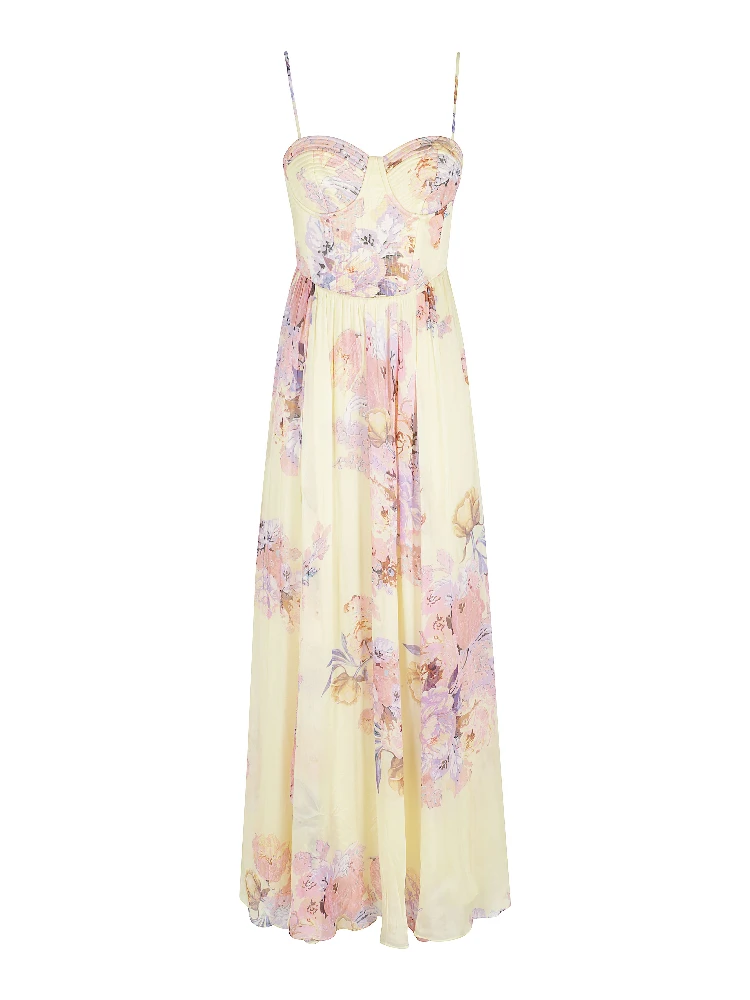 CORSETTED LONG DRESS
