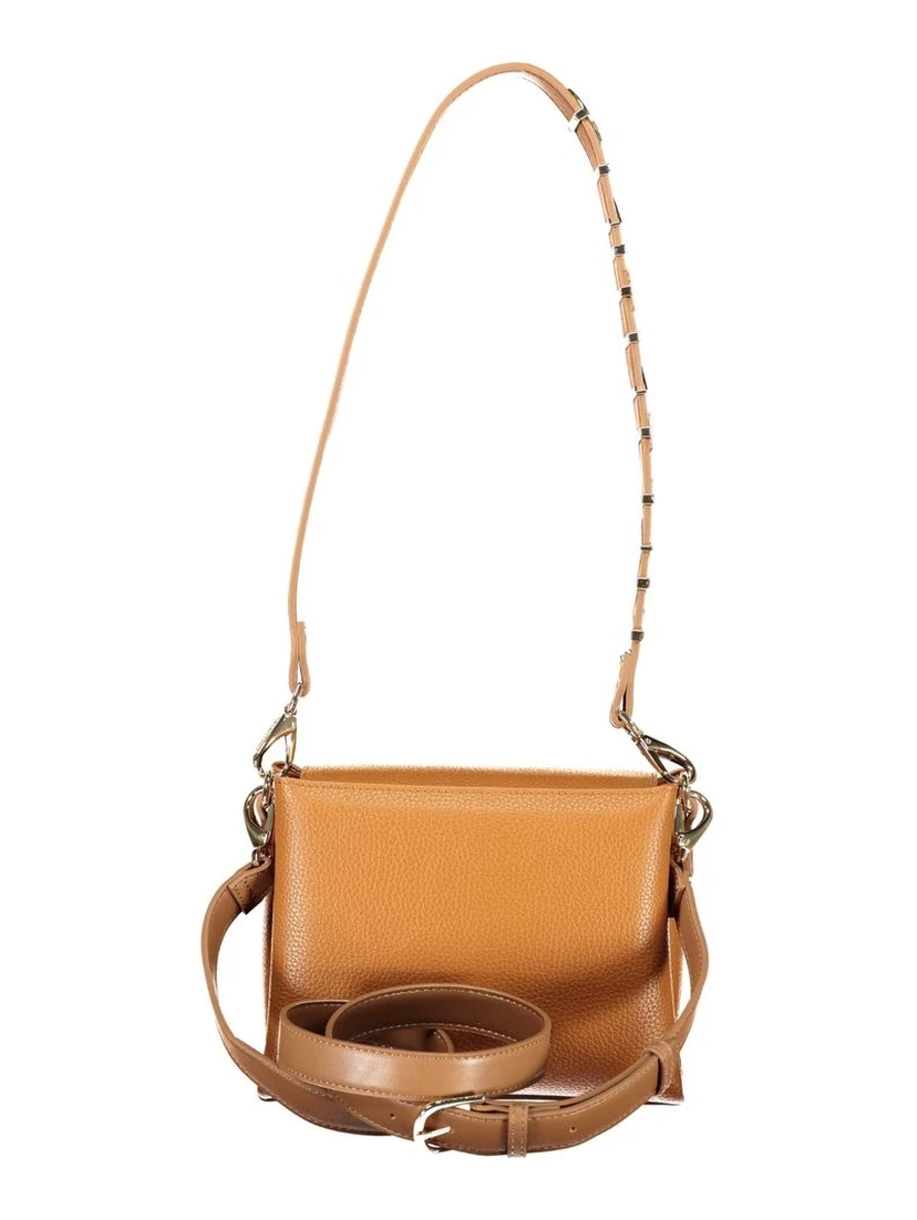 Brown Polyurethane Women's Bag