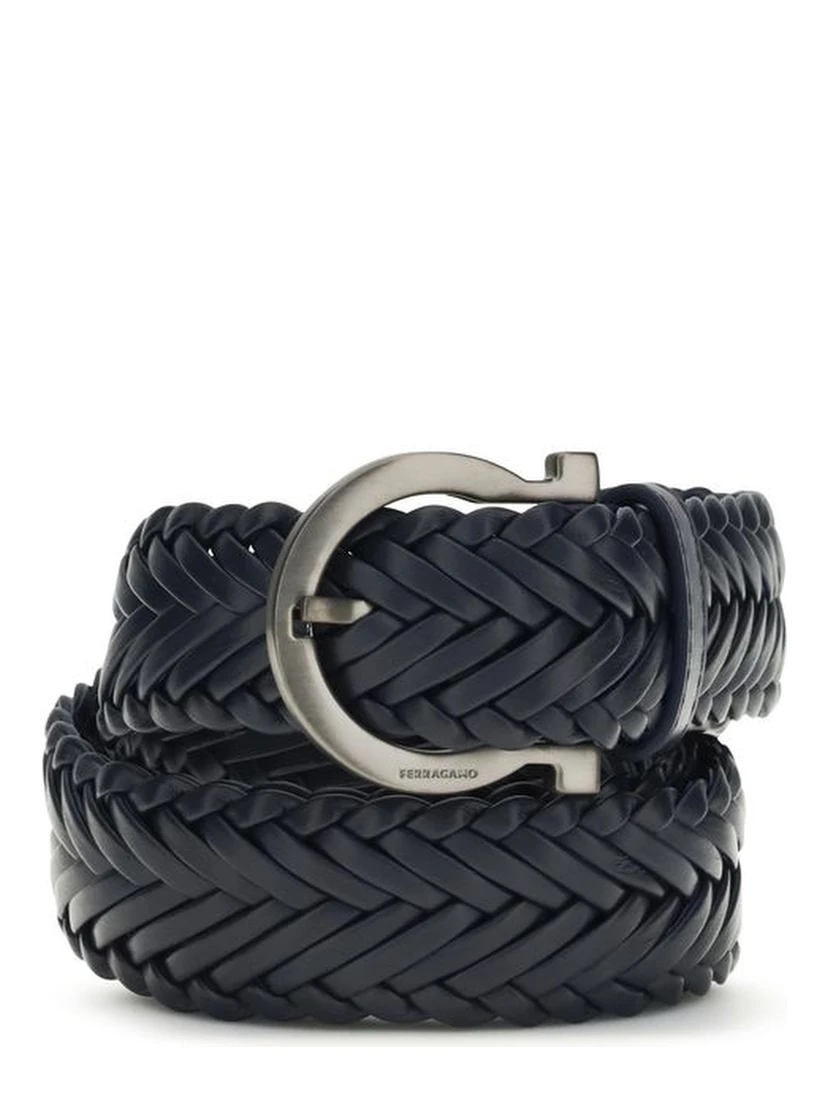 Blue Calf Leather Bos Taurus Belt