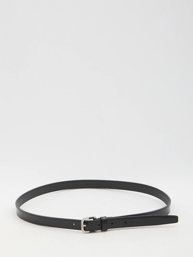 Belt with resin insert