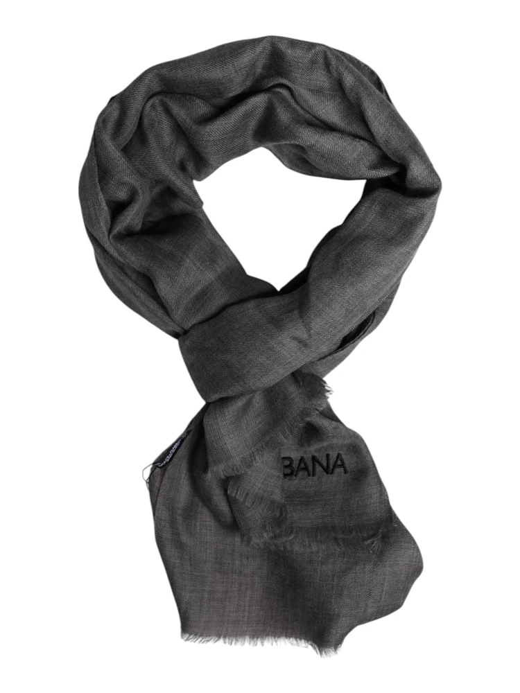 Gray Logo Print Neck Warmer Wrap Shawl Scarf alternative