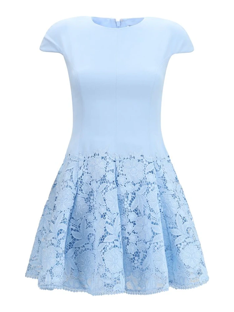 Blue Polyester Casual Dress