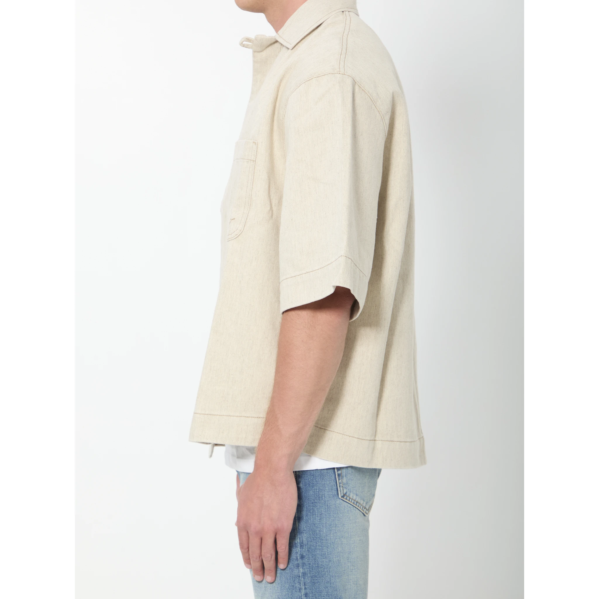Boxy denim shirt