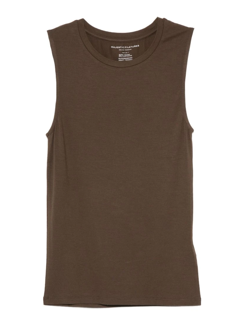 Majestic Filatures T-shirts and Polos Brown