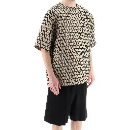 Brown Silk T-Shirt